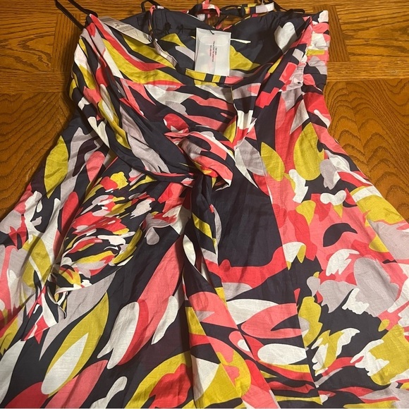 NEW Ted Baker Merus Convertible Silk Blend Halter Ruffle Dress Sz 2 or US 6 - Picture 13 of 14